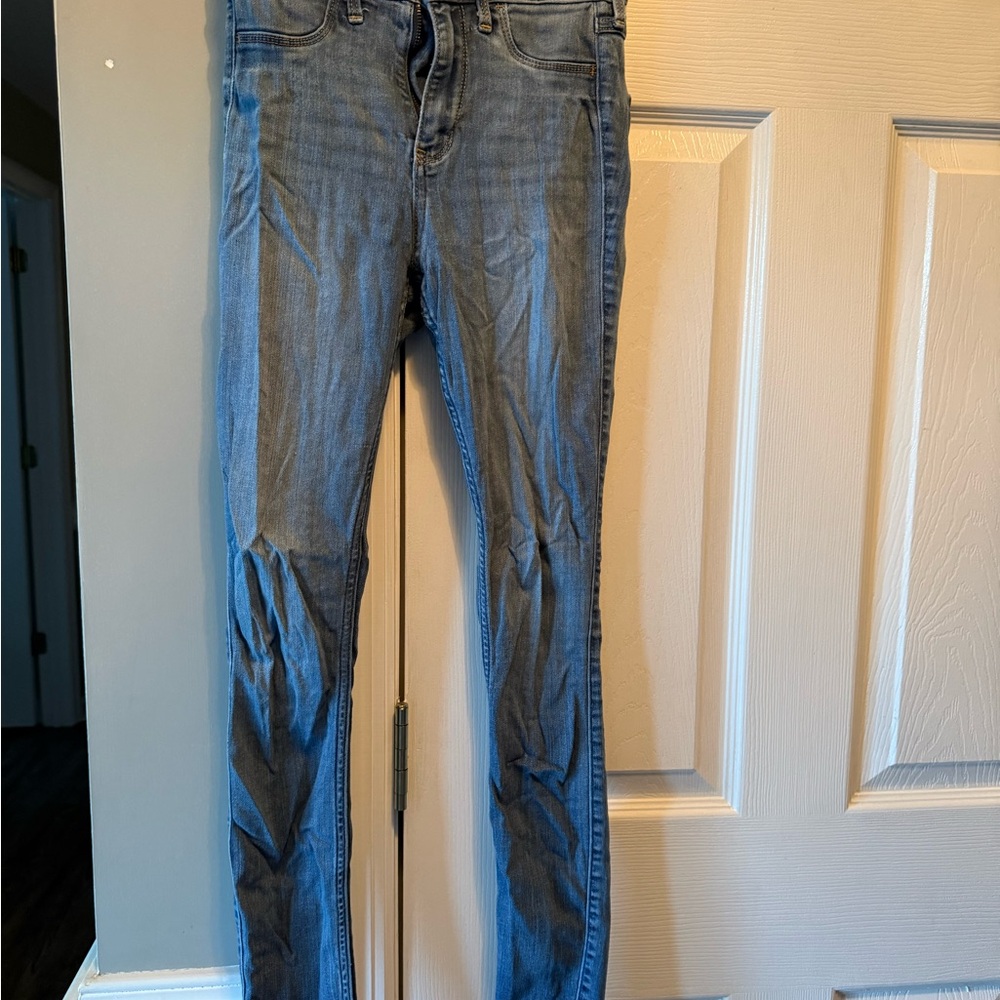 Hollister Women's Skinny Jeans in Blue